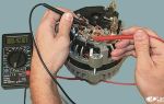 Проверка щеток генератора мультиметром
