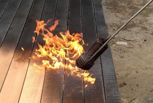 Обжиг дерева газовой горелкой в домашних условиях