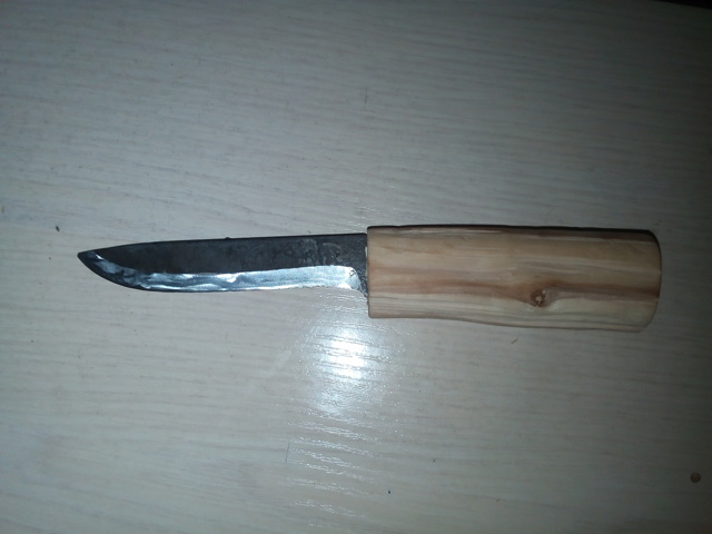 Всадная рукоять ножа из дерева своими руками