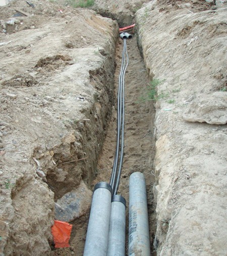 Методы прокладки кабеля в земле