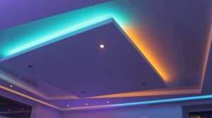 Освещение комнаты светодиодной лентой по периметру