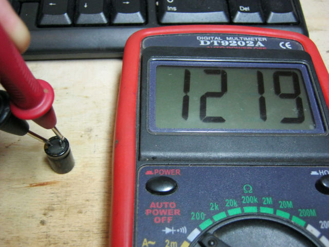 Проверка пленочного конденсатора мультиметром