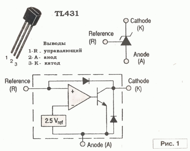 Tl431a транзистор характеристики и его российские аналоги