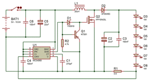 34063 Схема включения с транзистором