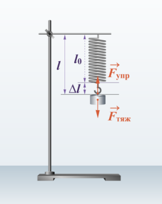 Как определить жесткость пружины формула по физике