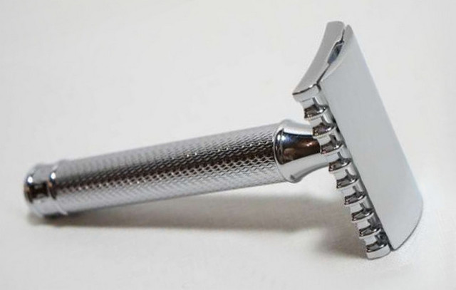 Станок для бритья классический т-образный рапира супер сталь металл