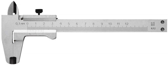 Как замерить штангенциркулем диаметр трубы
