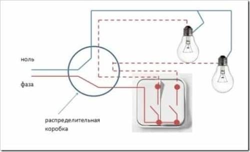 Двухклавишный выключатель шнайдер электрик как подключить