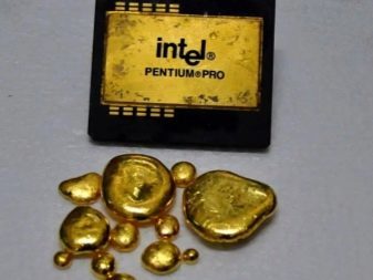 Фото радиодеталей которые содержат золото