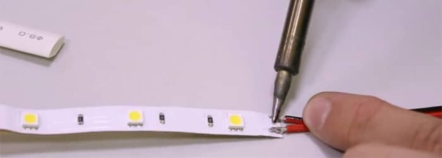 Как припаять светодиодную ленту в силиконе