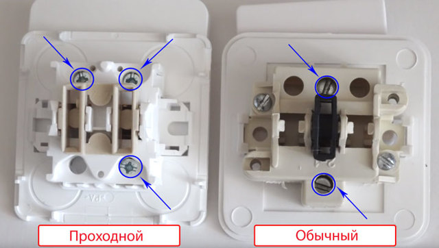 Как поставить двойной выключатель вместо одинарного схема