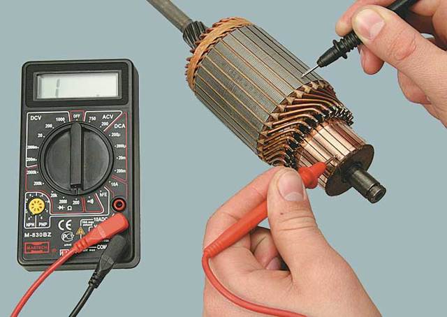 Как проверить электромоторчик мультиметром