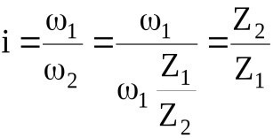 Передаточное число червячного редуктора
