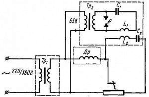 Схема осциллятора для аргона