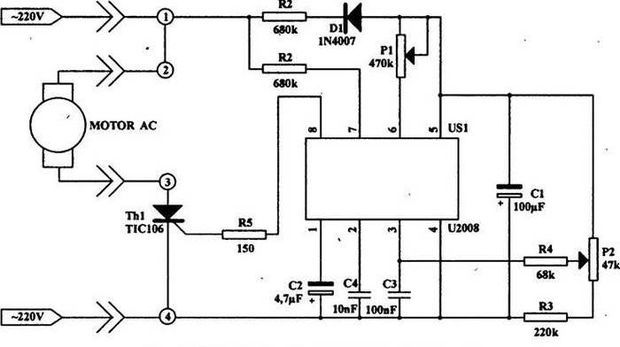 Схема подключения болгарки с конденсатором