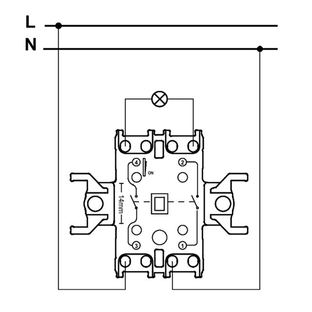 Двухклавишный выключатель шнайдер электрик как подключить