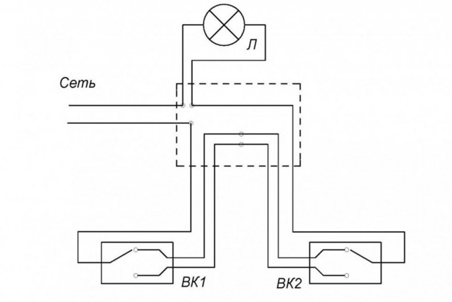 Схема подключения двойного выключателя legrand