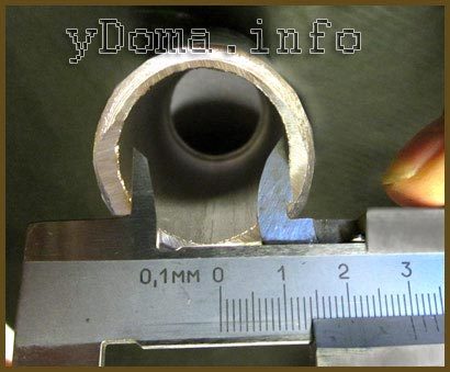 Как замерить штангенциркулем диаметр трубы