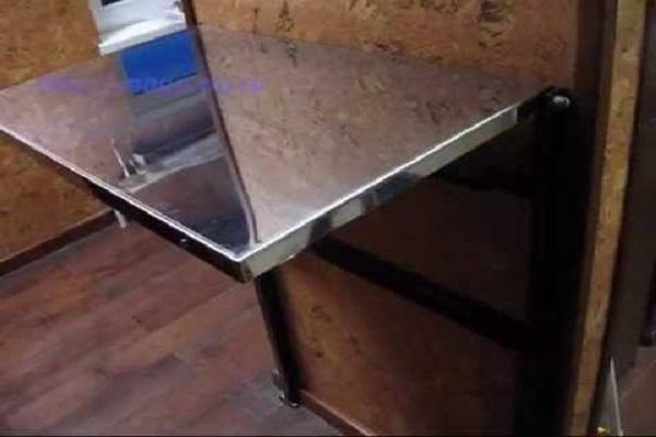 Откидной стол в гараж своими руками