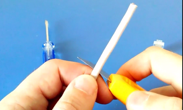 Как обжать сетевой кабель без обжимника