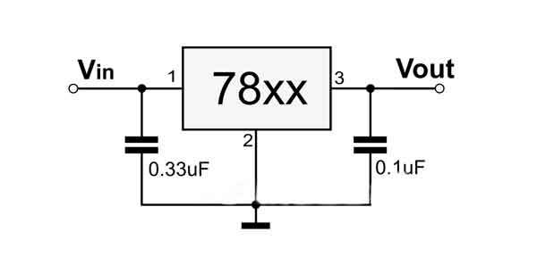 Микросхема l7805cv схема подключения