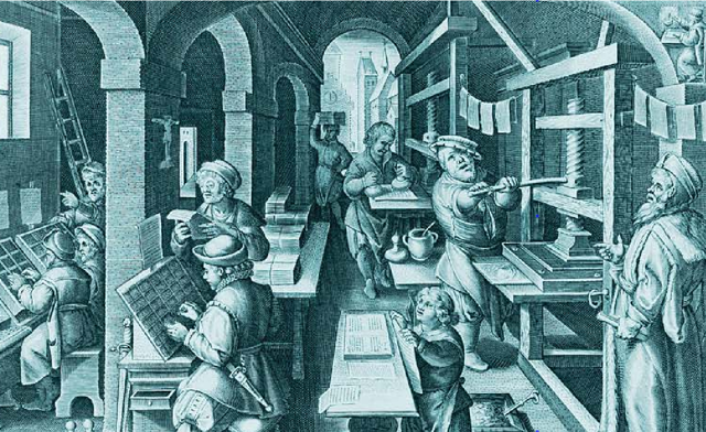 Кто в 1450 году изобрел печатный станок